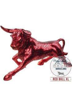 Gaudi Mozaiek stier groot Candy Red 45cm
