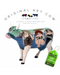 Art Cow Koeienbeeldje keramiek Fun Seeker Art Unica