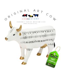 Art Cow Koeienbeeldje keramiek Muu-sik Unica