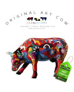 Cow Parade Koebeeldje Picasso keramiek  Art Unica