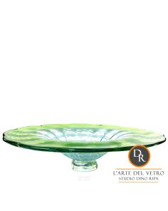 Piatto Verde grote Italiaanse glaskunst schaal Art Unica
