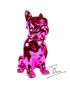 Soul Man Beeld Franse Bulldog Metallic Red 38cm