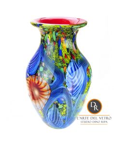 Vaas Cella Italiaanse glaskunst Dino Ripa Art Unica