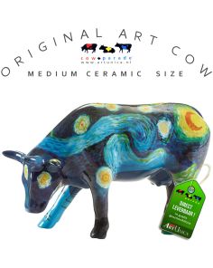 Art Cow | Koe beeldje keramiek Vincent's Cow | Cowparade | Art Unica