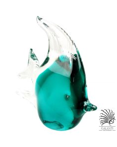 Vis glassculptuur groen