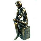Gedachten bronzen beeld vrouw Eduard Martens