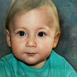 Babyportret laten schilderen