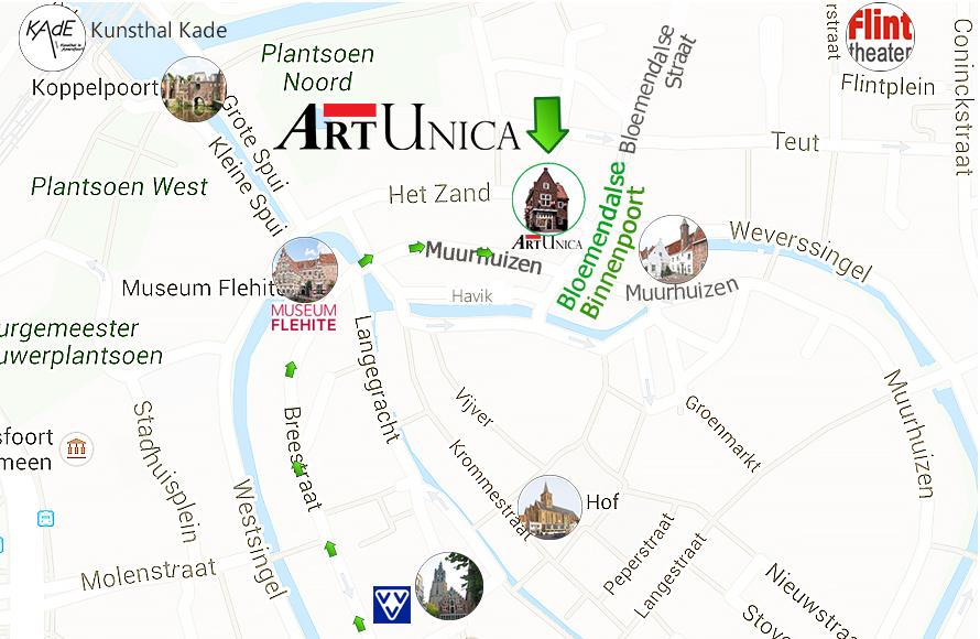 Art Unica op de kaart
